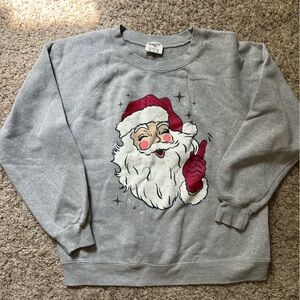 LIVING FULLY BY MALLORY ERVIN SANTA SWEATSHIRT